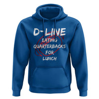 Football Linemen Hoodie D Line Eating Quarterbacks Defensive - Wonder Print Shop