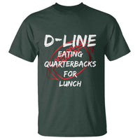 Football Linemen T Shirt D Line Eating Quarterbacks Defensive - Wonder Print Shop