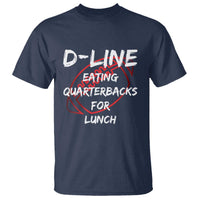 Football Linemen T Shirt D Line Eating Quarterbacks Defensive - Wonder Print Shop