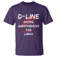 Football Linemen T Shirt D Line Eating Quarterbacks Defensive - Wonder Print Shop