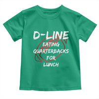 Football Linemen Toddler T Shirt D Line Eating Quarterbacks Defensive - Wonder Print Shop