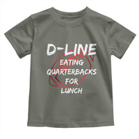 Football Linemen Toddler T Shirt D Line Eating Quarterbacks Defensive - Wonder Print Shop