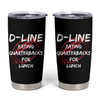 Football Linemen Tumbler Cup D Line Eating Quarterbacks Defensive - Wonder Print Shop
