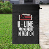 Football Defensive Lineman Garden Flag D Line Punishment In Motion American Flag - Wonder Print Shop