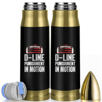 Football Defensive Lineman Bullet Tumbler D Line Punishment In Motion American Flag - Wonder Print Shop