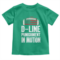 Football Defensive Lineman Toddler T Shirt D Line Punishment In Motion American Flag - Wonder Print Shop