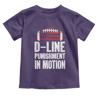 Football Defensive Lineman Toddler T Shirt D Line Punishment In Motion American Flag - Wonder Print Shop