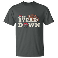 1st Year Down Football T Shirt Touchdown One First Birthday Infant Baby Boy - Wonder Print Shop