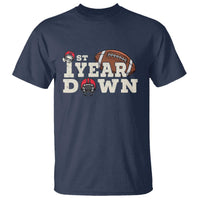 1st Year Down Football T Shirt Touchdown One First Birthday Infant Baby Boy - Wonder Print Shop