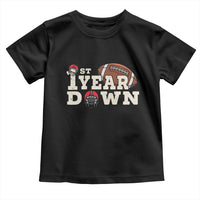 1st Year Down Football Toddler T Shirt Touchdown One First Birthday Infant Baby Boy - Wonder Print Shop