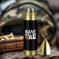 Half Way To One Bullet Tumbler 1/2 Birthday Baby Boy Football - Wonder Print Shop