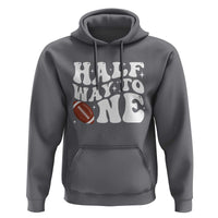 Half Way To One Hoodie 1/2 Birthday Baby Boy Football - Wonder Print Shop