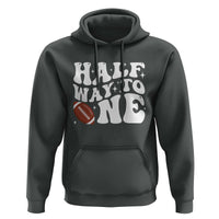 Half Way To One Hoodie 1/2 Birthday Baby Boy Football - Wonder Print Shop