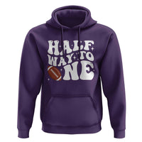 Half Way To One Hoodie 1/2 Birthday Baby Boy Football - Wonder Print Shop