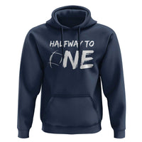 HalfWay To One Hoodie Baby Boy 1/2 Birthday Outfits Football - Wonder Print Shop