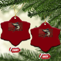 Fishing Camouflage US Flag Ceramic Ornament Swordfish Fish Fisherman Camo - Wonder Print Shop