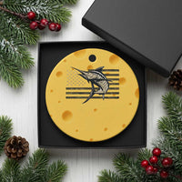 Fishing Camouflage US Flag Ceramic Ornament Swordfish Fish Fisherman Camo - Wonder Print Shop