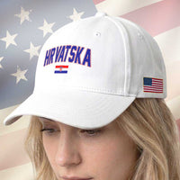 Hrvatska Flag Baseball Cap Croatia Vintage Zagreb Croatian Jersey Retro