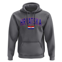 Hrvatska Flag Hoodie Croatia Vintage Zagreb Croatian Jersey Retro