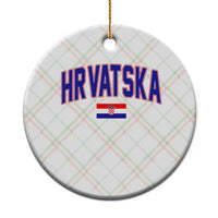 Hrvatska Flag Ceramic Ornament Croatia Vintage Zagreb Croatian Jersey Retro