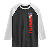 Hrvatska Raglan Shirt Vintage Croatia Zagreb Croatian