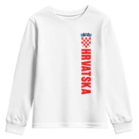 Hrvatska Youth Sweatshirt Vintage Croatia Zagreb Croatian