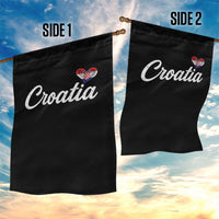 Croatia Garden Flag Hrvatska Simple Love Croatian Flag Heart