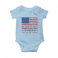 Patriotic 50th Birthday USA 250th Anniversary Baby Onesie 250 Years of Liberty 1976 50 Year Old Gift