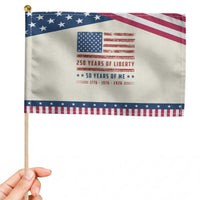 50th Birthday USA 250th Anniversary Patriotic Handheld Flag 250 Years of Liberty 1976 50 Year Old Gift