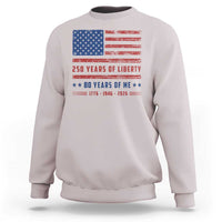 Patriotic 80th Birthday USA 250th Anniversary Sweatshirt 250 Years of Liberty 1946 80 Year Old Gift