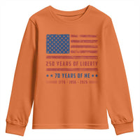 Patriotic 70th Birthday USA 250th Anniversary Youth Sweatshirt 250 Years of Liberty 1956 70 Year Old Gift