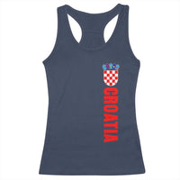 Croatia Racerback Tank Top Vintage Hrvatska Zagreb Croatian