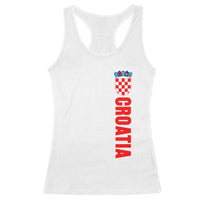 Croatia Racerback Tank Top Vintage Hrvatska Zagreb Croatian