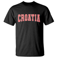 Vintage Croatia T Shirt Retro Varsity Hrvatska Flag Zagreb Croatian