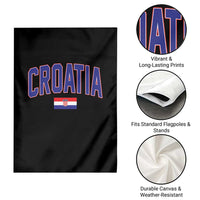 Croatia Flag Garden Flag Vintage Hrvatska Flag Zagreb Croatian Jersey Retro
