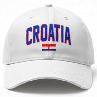 Croatia Flag Baseball Cap Vintage Hrvatska Flag Zagreb Croatian Jersey Retro