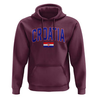 Croatia Flag Hoodie Vintage Hrvatska Flag Zagreb Croatian Jersey Retro