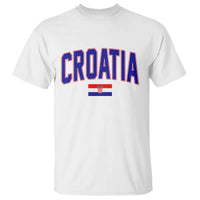 Croatia Flag T Shirt Vintage Hrvatska Flag Zagreb Croatian Jersey Retro