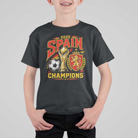 Spain Champions 2026 T Shirt For Kid Spanish Soccer Fan Graphic