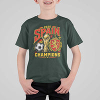 Spain Champions 2026 T Shirt For Kid Spanish Soccer Fan Graphic