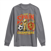 Spain Champions 2026 Long Sleeve Shirt Spanish Soccer Fan Graphic