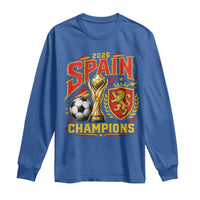 Spain Champions 2026 Long Sleeve Shirt Spanish Soccer Fan Graphic