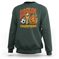 Spain Champions 2026 Sweatshirt Spanish Soccer Fan Graphic