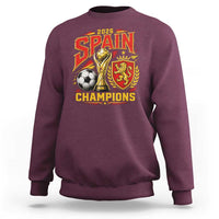 Spain Champions 2026 Sweatshirt Spanish Soccer Fan Graphic