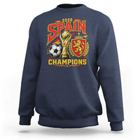 Spain Champions 2026 Sweatshirt Spanish Soccer Fan Graphic