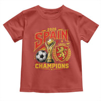 Spain Champions 2026 Toddler T Shirt Spanish Soccer Fan Graphic