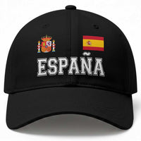 Spain Espana Baseball Cap Vintage Spanish Flag Royal Crest Graphic