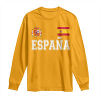 Spain Espana Long Sleeve Shirt Vintage Spanish Flag Royal Crest Graphic