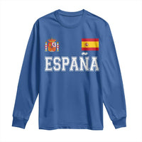 Spain Espana Long Sleeve Shirt Vintage Spanish Flag Royal Crest Graphic