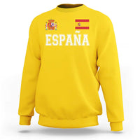 Spain Espana Sweatshirt Vintage Spanish Flag Royal Crest Graphic